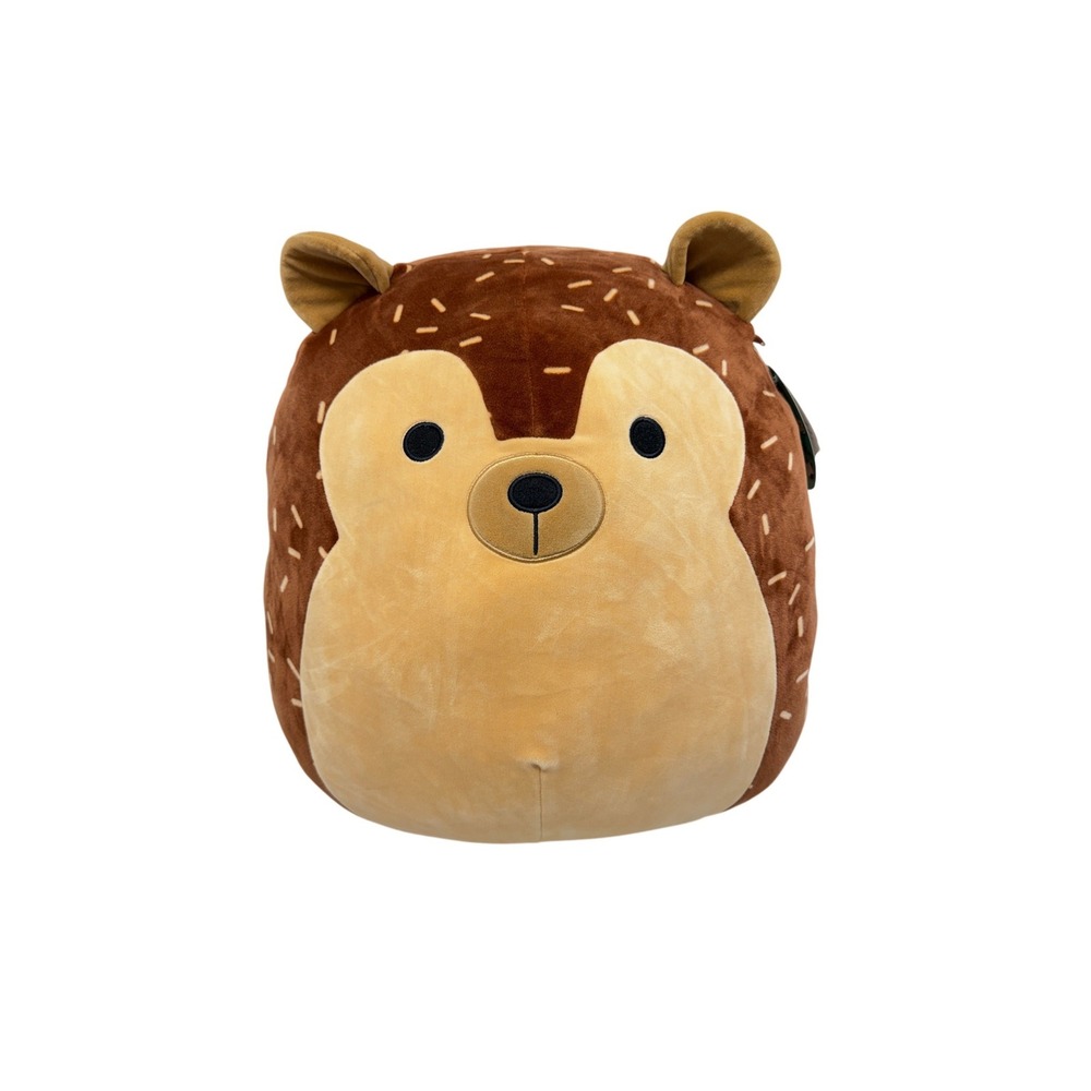Squishmallows Hans the Hedgehog 16 Inch Brown Tan Plush Toy 2021 Kellytoy NWT